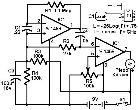 Economy radar detector-Circuit diagram