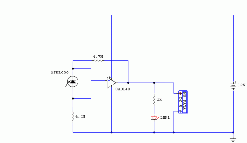 IR Remote Control Tester-Circuit diagram