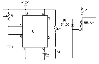 Time Delay Relay-Circuit diagram