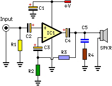 8 Watt Audio Power Amplifier Schematic Circuit Diagram And Instructions