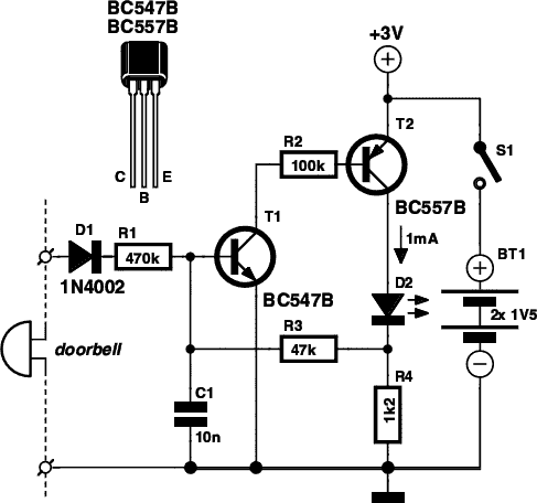 Doorbell Memory Circuit Diagram circuit diagram and instructions